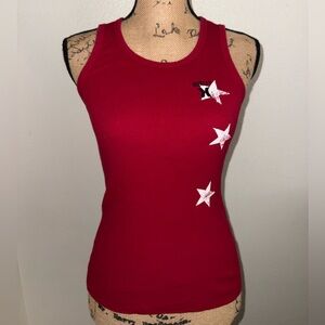 Hurley Red Ribbed Tank - 2000s Millennial wear